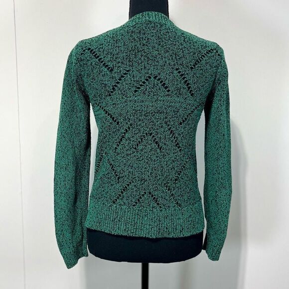 Banana Republic Open Knit Crew Neck Sweater Size XS Women’s Green - Picture 4 of 12